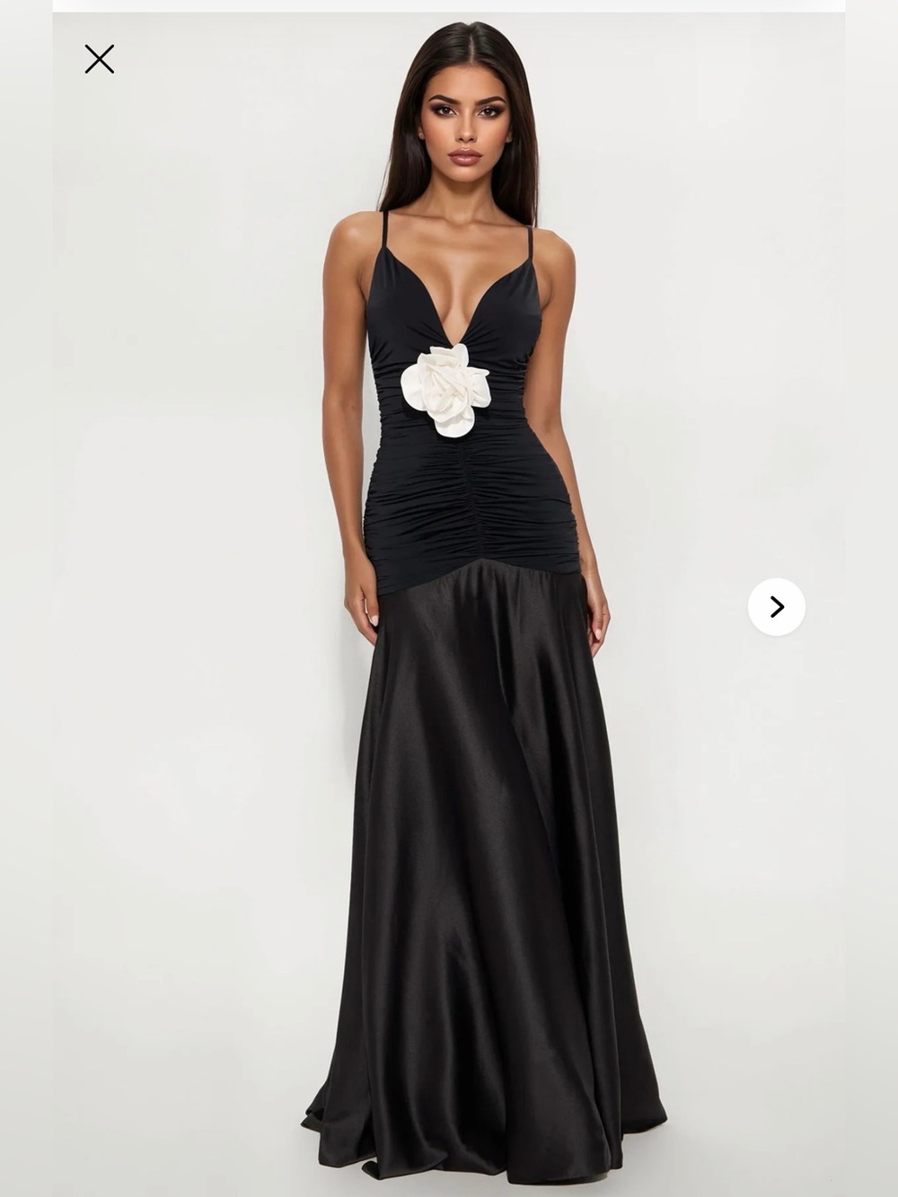 Fashion Nova Rosanna Drop Waist Maxi Dress